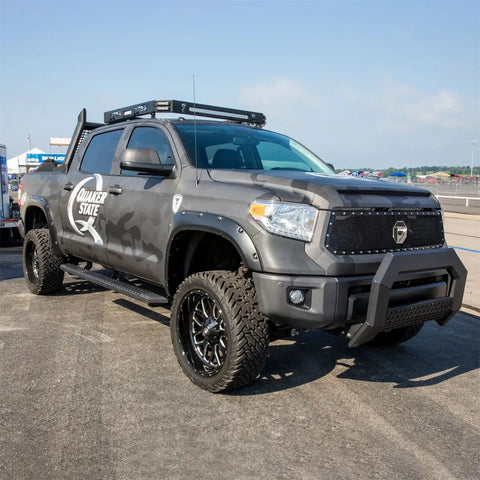 ARIES 2556019 - AdvantEDGE 5-1/2 x 85 Black Aluminum Side Bars, Select Toyota Tundra