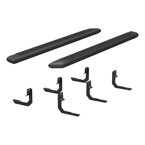 ARIES 2556042 - AdvantEDGE 5-1/2 x 85 Black Aluminum Side Bars, Select Nissan Titan, XD