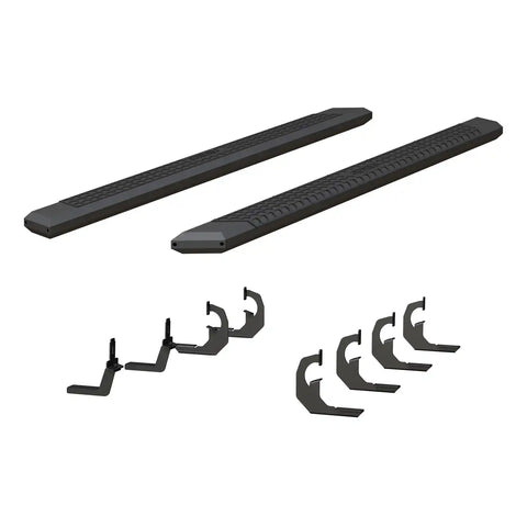 ARIES 2556046 - AdvantEDGE 5-1/2 x 91 Black Aluminum Side Bars, Select Silverado, Sierra