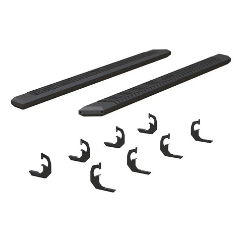 ARIES 2556047 - AdvantEDGE 5-1/2 x 91 Black Aluminum Side Bars, Select Chevrolet, GMC