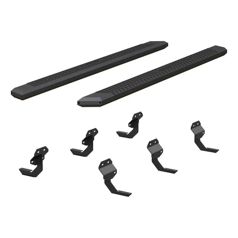 ARIES 2556048 - AdvantEDGE 5-1/2 x 91 Black Aluminum Side Bars, Select Ford F-Series Crew Cab