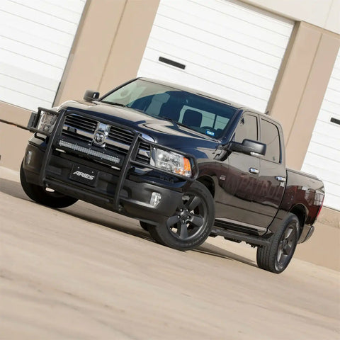 ARIES 2556049 - AdvantEDGE 5-1/2 x 91 Black Aluminum Side Bars, Select Ram 1500