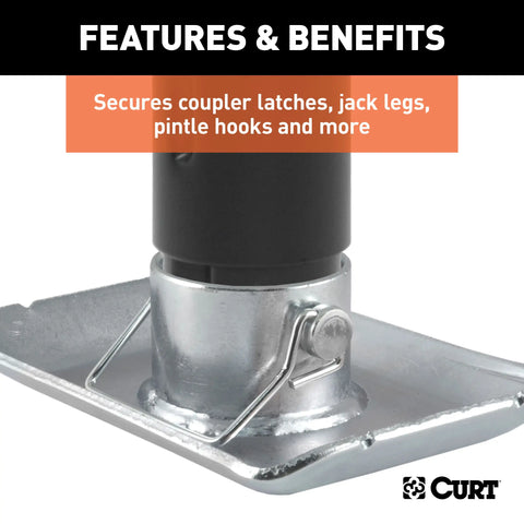 CURT 28278 Trailer Coupler Pin, 3/8-Inch Diameter x 2-3/4-Inch Long