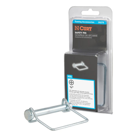 CURT 48405 SecureLatch Receiver-Mount Pintle Hook, 2-Inch Shank, 14,000 Pounds