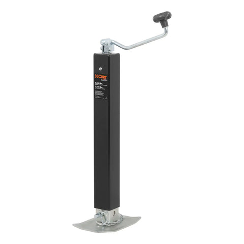 CURT 28570 - Direct-Weld Square Jack with Top Handle (8000 lbs 15in. Travel)