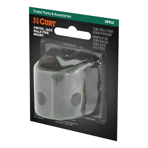 CURT 28942 - Replacement Swivel Jack Male Pipe Mount 9/16-Inch Pin Hole