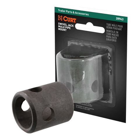CURT 28943 - Replacement Swivel Jack Male Pipe Mount 5/8-Inch Pin Hole
