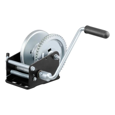 CURT 29427 Hand Crank Winch (1,700 lbs, 8 Handle)