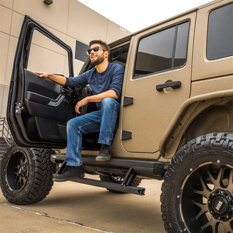 ARIES 3025165 - ActionTrac 69.6 Powered Running Boards (No Brackets)