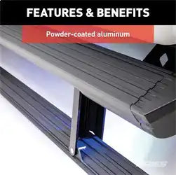 ARIES 3034471 - ActionTrac 48.75 Powered Running Boards, Select Jeep Wrangler JL 2-Door