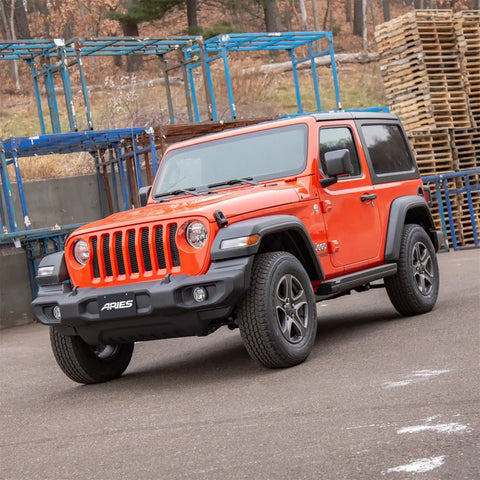 ARIES 3034471 - ActionTrac 48.75 Powered Running Boards, Select Jeep Wrangler JL 2-Door