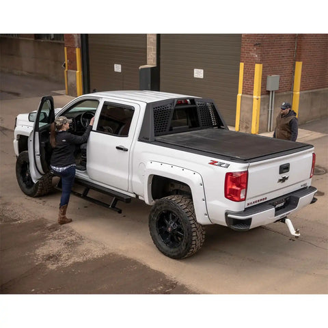 ARIES 3047902 - ActionTrac 83.6 Powered Running Boards, Select Silverado, Sierra, Crew Cab