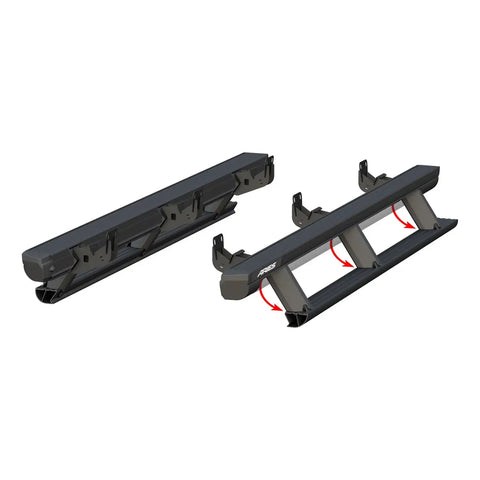 ARIES 3047912 - ActionTrac 83.6 Powered Running Boards, Select Ram 1500, 2500, 3500 Crew Cab