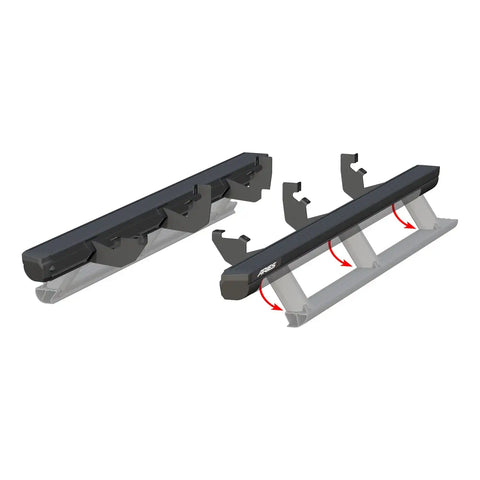 ARIES 3047923 - ActionTrac 83.6 Powered Running Boards, Select Ford Ranger