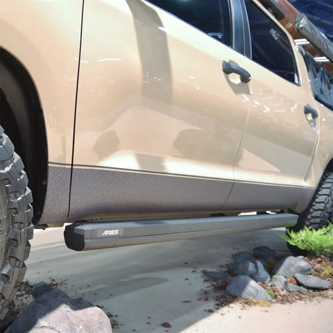 ARIES 3047952 - ActionTrac 83.6 Powered Running Boards, Select Toyota Tundra Crew Cab