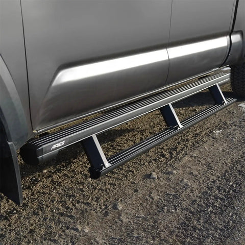 ARIES 3047953 - ActionTrac 83.6 Powered Running Boards, Select Toyota Tacoma Crew Cab