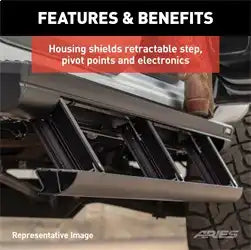 ARIES 3048103 - ActionTrac 69.6 Powered Running Boards, Select Chevrolet Tahoe