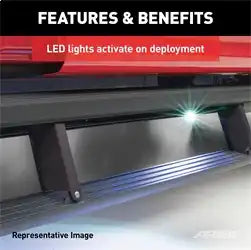 ARIES 3048314 - ActionTrac 87.6 Powered Running Boards, Select Ram 1500 Crew Cab
