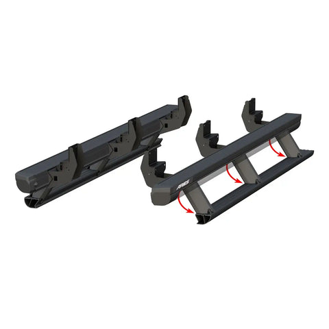 ARIES 3048321 - ActionTrac 87.6 Powered Running Boards, Select Ford F-Series Crew Cab