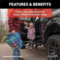 ARIES 3048351 - ActionTrac 87.6 Powered Running Boards, Select Toyota Tundra Extended Crew Cab