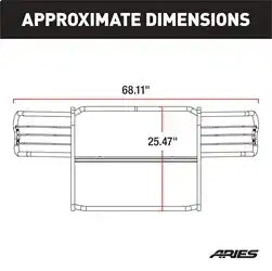 ARIES 3048 - Black Steel Grille Guard, Select Ford Explorer, Sport Trac