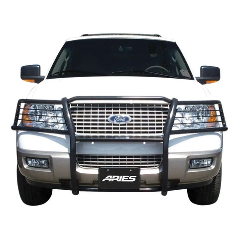 ARIES 3054 - 1-1/2-Inch Black Steel Grille Guard, No-Drill, Select Ford Expedition