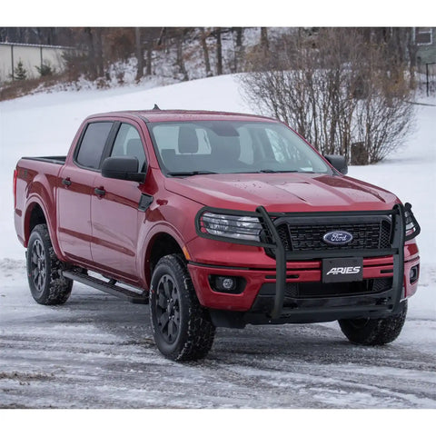 ARIES 3069 - 1-1/2-Inch Black Steel Grille Guard, No-Drill, Select Ford Ranger