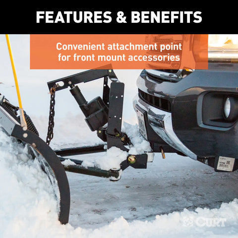 CURT 31082 2-Inch Front Receiver Hitch, Select Honda Ridgeline