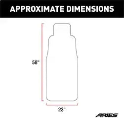 ARIES 3142-18 - Seat Defender 58 x 23 Removable Waterproof Brown Bucket Cover