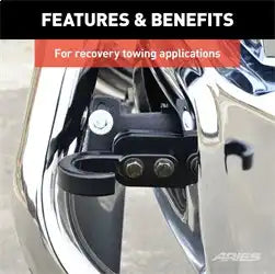 ARIES 35-5TOW - Dodge, Ram 2500, 3500 Truck Bull Bar Tow Hooks