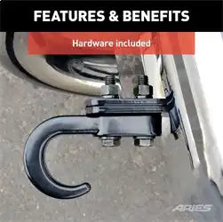 ARIES 35-5TOW - Dodge, Ram 2500, 3500 Truck Bull Bar Tow Hooks