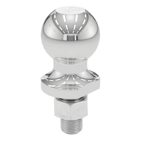 CURT 40001 1-7/8 Trailer Ball (3/4 x 1-5/8 Shank, 2,000 lbs., Chrome)