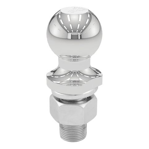 CURT 40002 1-7/8 Trailer Ball (1 x 2-1/8 Shank, 3,500 lbs., Chrome)