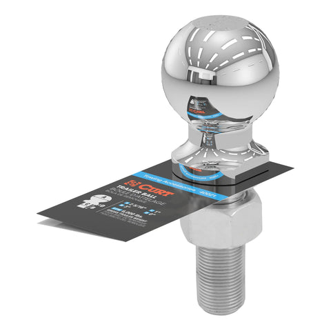 CURT 40021 2-5/16 Trailer Ball (1 x 3 Shank, 6,000 lbs., Chrome)