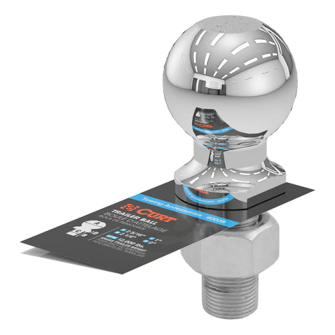 CURT 40039 2-5/16 Trailer Ball (1 x 2-1/4 Shank, 12,000 lbs., Chrome)