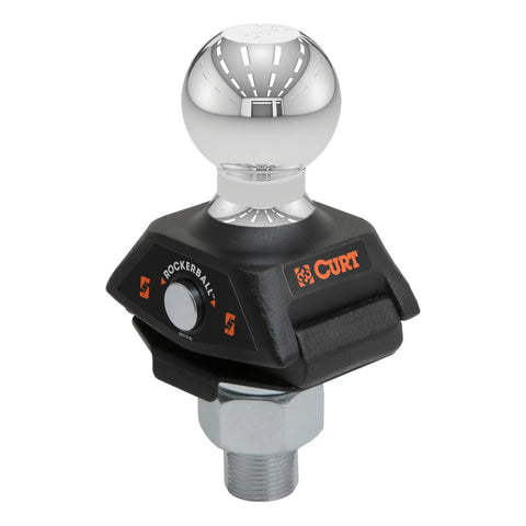 CURT 40047 RockerBall 2 Cushion Hitch Trailer Ball (1 Shank, 7,500 lbs.)
