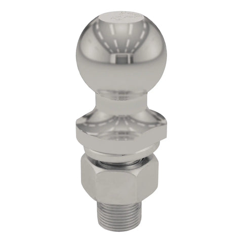CURT 40051 1-7/8 Trailer Ball (1 x 2-1/8 Shank, 3,500 lbs., Stainless)