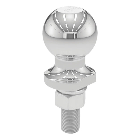 CURT 40065 2 Trailer Ball (3/4 x 2-1/8 Shank, 3,500 lbs., Chrome, Packaged)