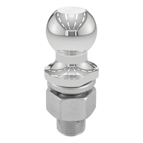 CURT 40069 2 Trailer Ball (1-1/4 x 2-5/8 Shank, 10,000 lbs., Chrome, Packaged)