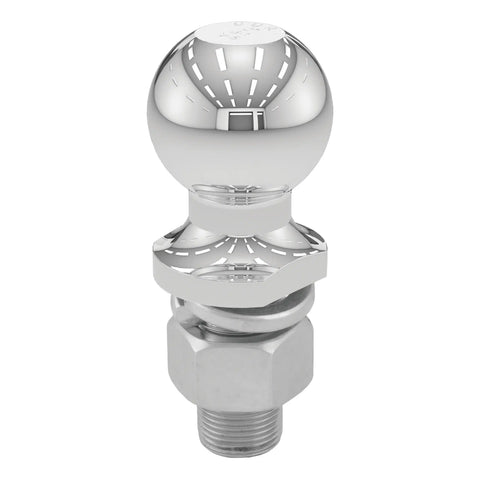 CURT 40070 2 Trailer Ball (1 x 2-1/8 Shank, 7,500 lbs., Chrome, Packaged)