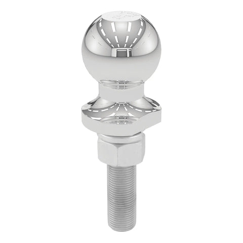 CURT 40071 1-7/8 Trailer Ball (3/4 x 3 Shank, 2,000 lbs., Chrome, Packaged)