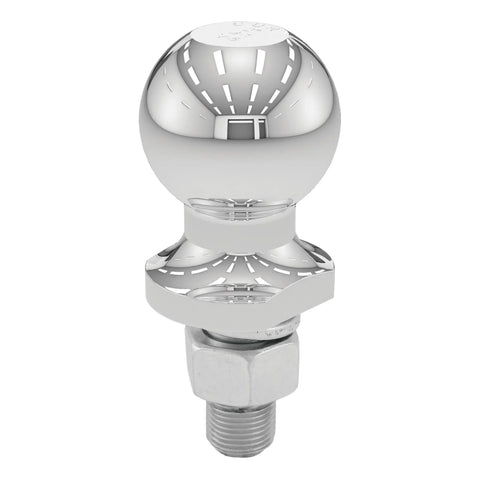CURT 40164 2 Trailer Ball (3/4 x 1-3/4 Shank, 3,500 lbs., Chrome, Packaged)