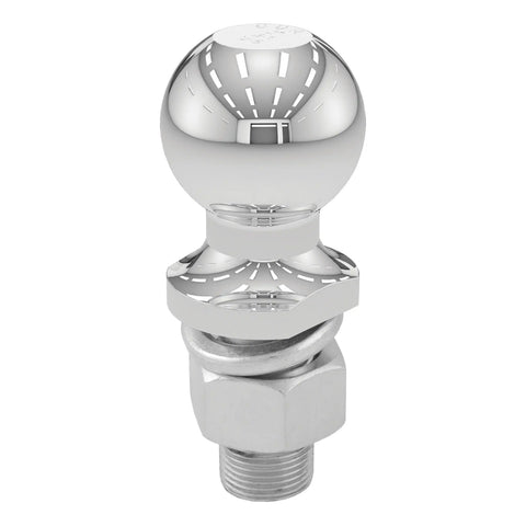 CURT 40166 2 Trailer Ball (1 x 2-1/8 Shank, 6,000 lbs., Chrome, Packaged)
