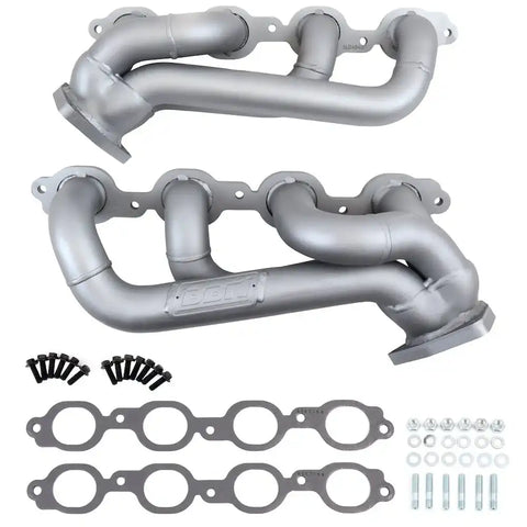 BBK Performance Parts 4048 2019-2022 Chevy GM Truck 5.3L 6.2L 1-3/4 Shorty Headers (TITANIUM CERAMIC)