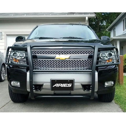 ARIES 4065 - Black Steel Grille Guard, Select Chevrolet Avalanche, Suburban 1500, Tahoe