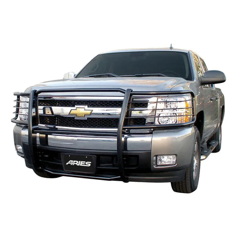 ARIES 4068 - Black Steel Grille Guard, Select Chevrolet Silverado 1500