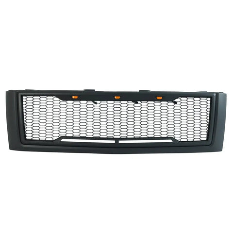 Paramount Automotive 41-0177MB - 07-10 Chevy Silverado 2500/3500 Matte Black ABS LED IMpulse Mesh Packaged Grille