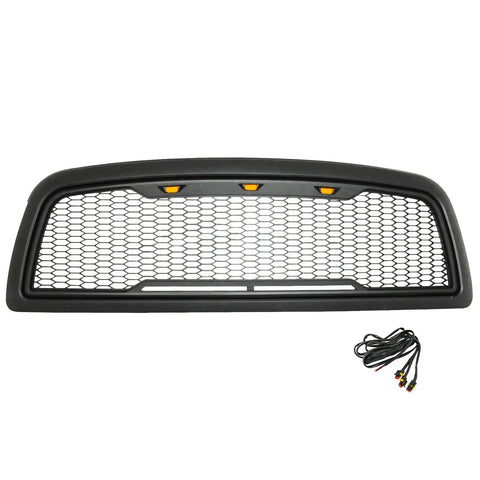 Paramount Automotive 41-0180MB - 09-12 Dodge Ram 1500 ABS Matte Black LED IMpulse Mesh Packaged Grille