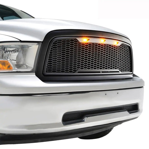 Paramount Automotive 41-0180MB - 09-12 Dodge Ram 1500 ABS Matte Black LED IMpulse Mesh Packaged Grille