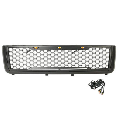 Paramount Automotive 41-0181MB - 11-14 Chevy Silverado 2500/3500 ABS Matte Black LED IMpulse Mesh Packaged Grille